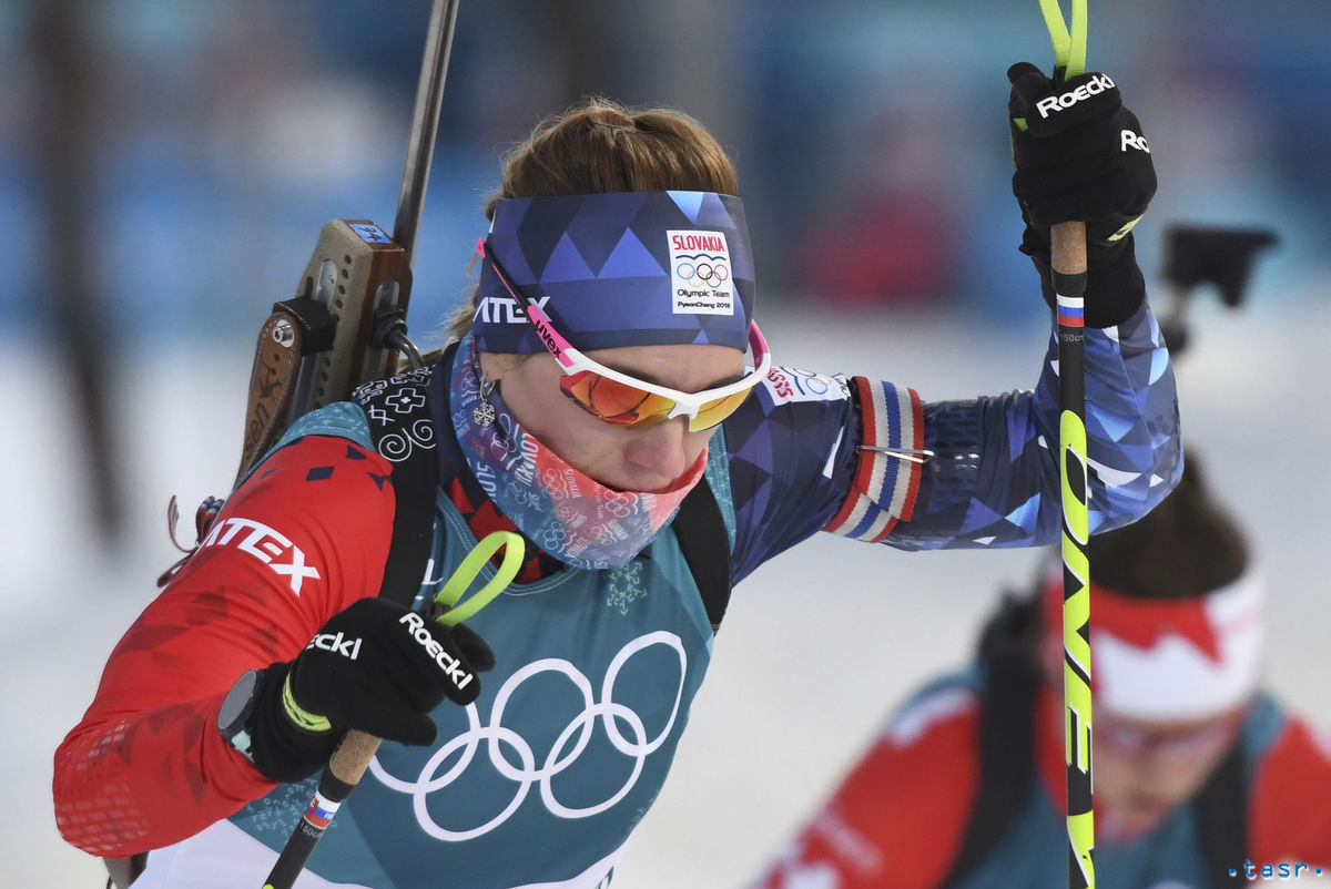 Slovenská biatlonistka Paulína Fialková na...