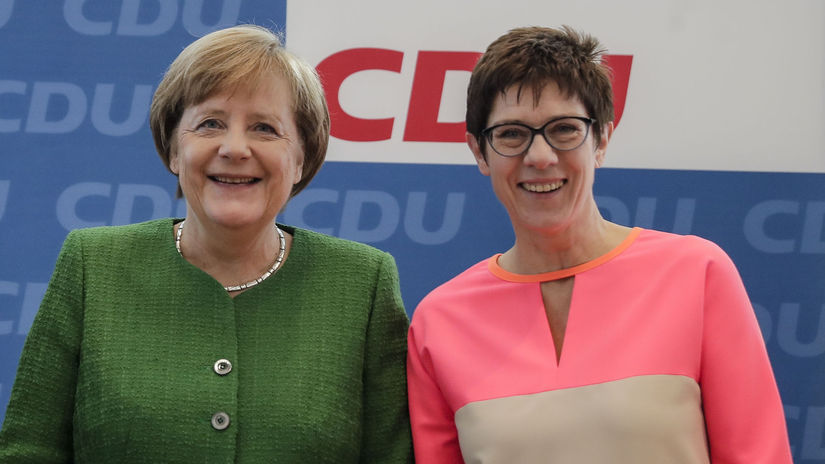 Angela Merkelová Annegret Krampová-Karrenbauerová