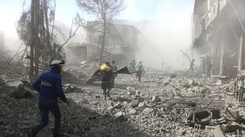 Sýria Damask nálety obete ghúta východná ghúta