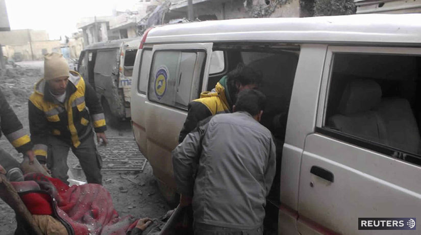 Sýria Ghúta Damask nálety obete