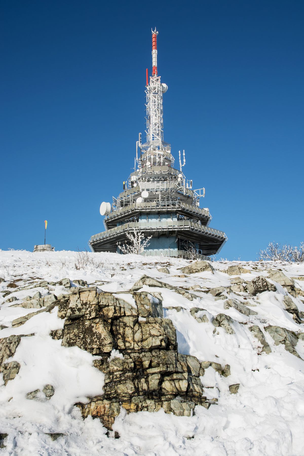 Vysielač na vrchole Zoboru.