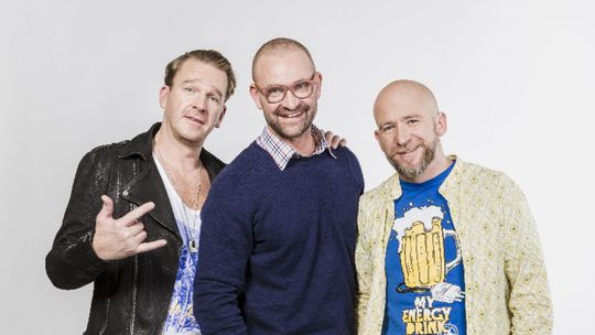 Hlavné posatvy seriálu Semafor zľava: Stanislav...