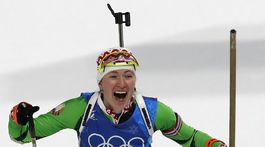 ZOH 2018, biatlon, štafeta, Daria Domračevová