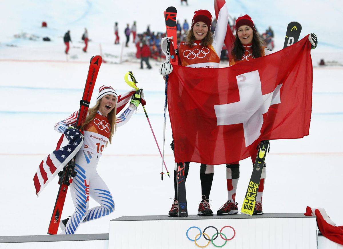 Strieborná Američanka Mikaela Shiffrinová so...
