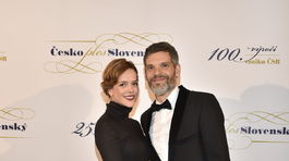 Slovenská herečka Andrea Kerestešová prišla aj so svojím partnerom. 
