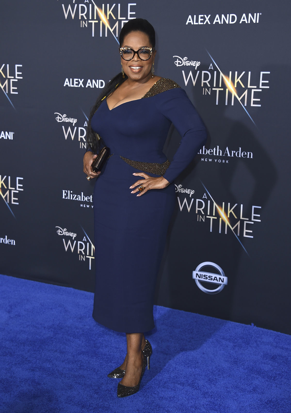 Herečka a moderátorka Oprah Winfrey si v snímke...