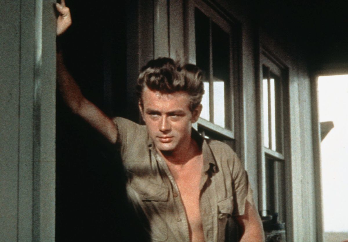 James Dean ako predstaviteľ hlavnej postavy v...