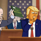 our cartoon president, náš maľovaný prezident,