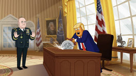 our cartoon president, náš maľovaný prezident,