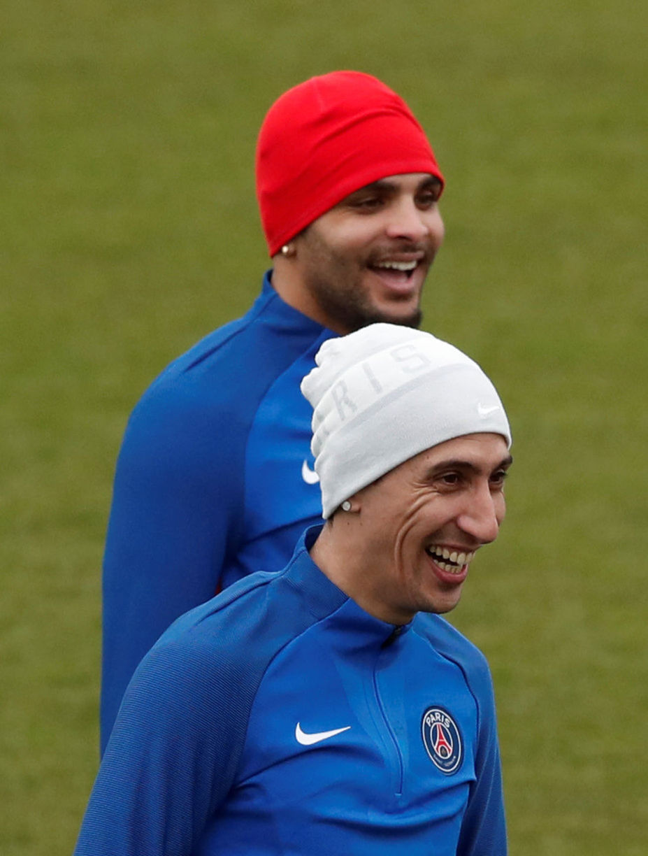 Ángel Di María so spoluhráčom z Paríža St....