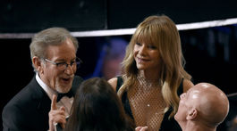 Režisér Steven Spielberg a jeho manželka Kate Capshaw v živej diskusii. 