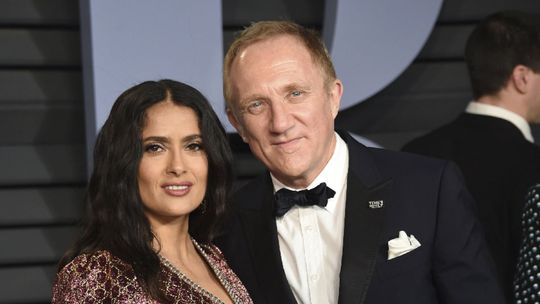 Salma Hayek a jej manžel Francois-Henri Pinault...