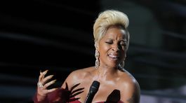 Speváčka a herečka Mary J. Blige počas vystúpenia. 