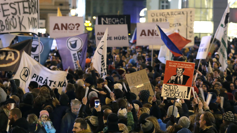 Česká republika, protest, demonštrácie, Praha,...