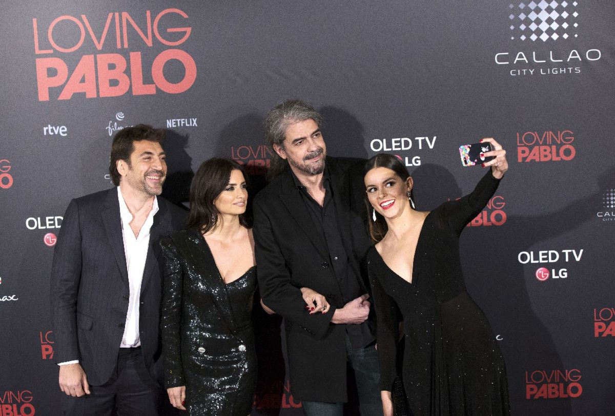 Zľava: herec Javier Bardem, herečka Penelope...