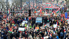 Maďarsko, pochod, Fidesz, Orbán