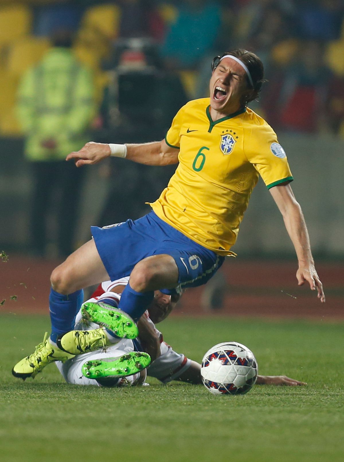 Filipe Luís v brazílskom drese.
