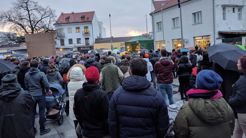 Za slušné Slovensko sa demonštrovalo aj v...