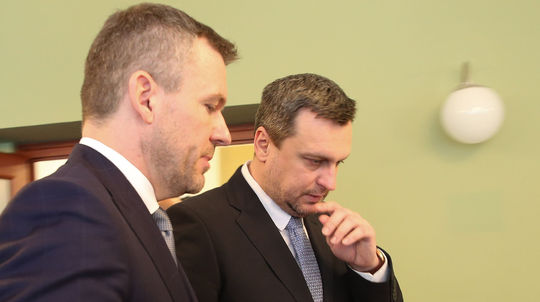 Andrej Danko na stretnutí s Petrom Pellegrinim.