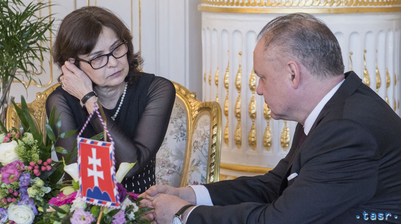 Prezident SR Andrej Kiska prijal bývalú...