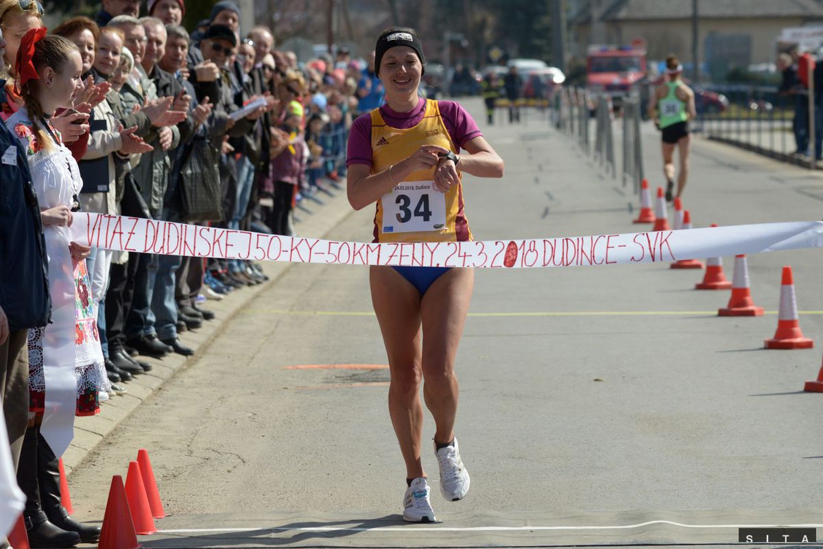 Víťazka Mária Czaková v cieli 37. ročníka...