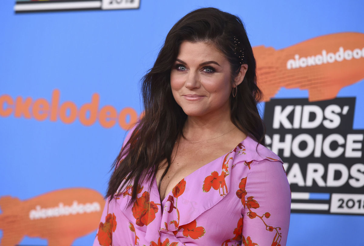 Herečka Tiffani Thiessen na vyhlásení cien...