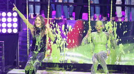 Porotkyne šou Amerika má talent Heidi Klum (vľavo) a Mel B skončili v zelenom slize. 