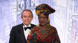Jacky Ickx a jeho manželka - burundská speváčka Jeanine Rema aka Khadja Nin