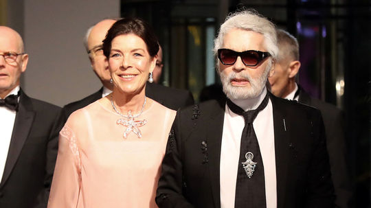 Princezná Caroline s dizajnérom Karlom...