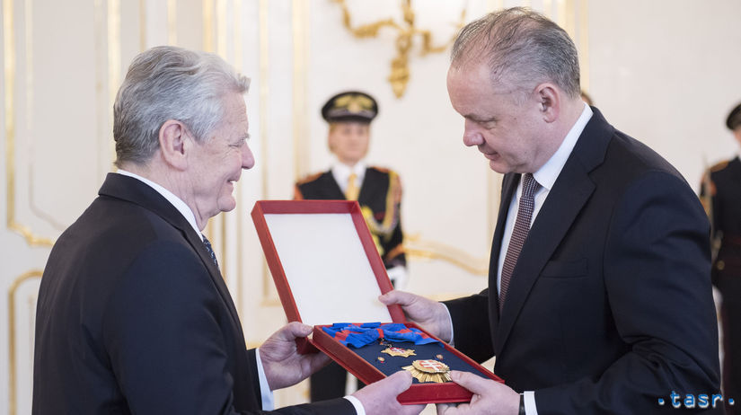 SR Kiska Nemecko Gauck vyznamenanie