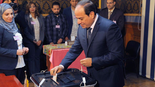 V egyptských prezidentských voľbách zvíťazil Sísí
