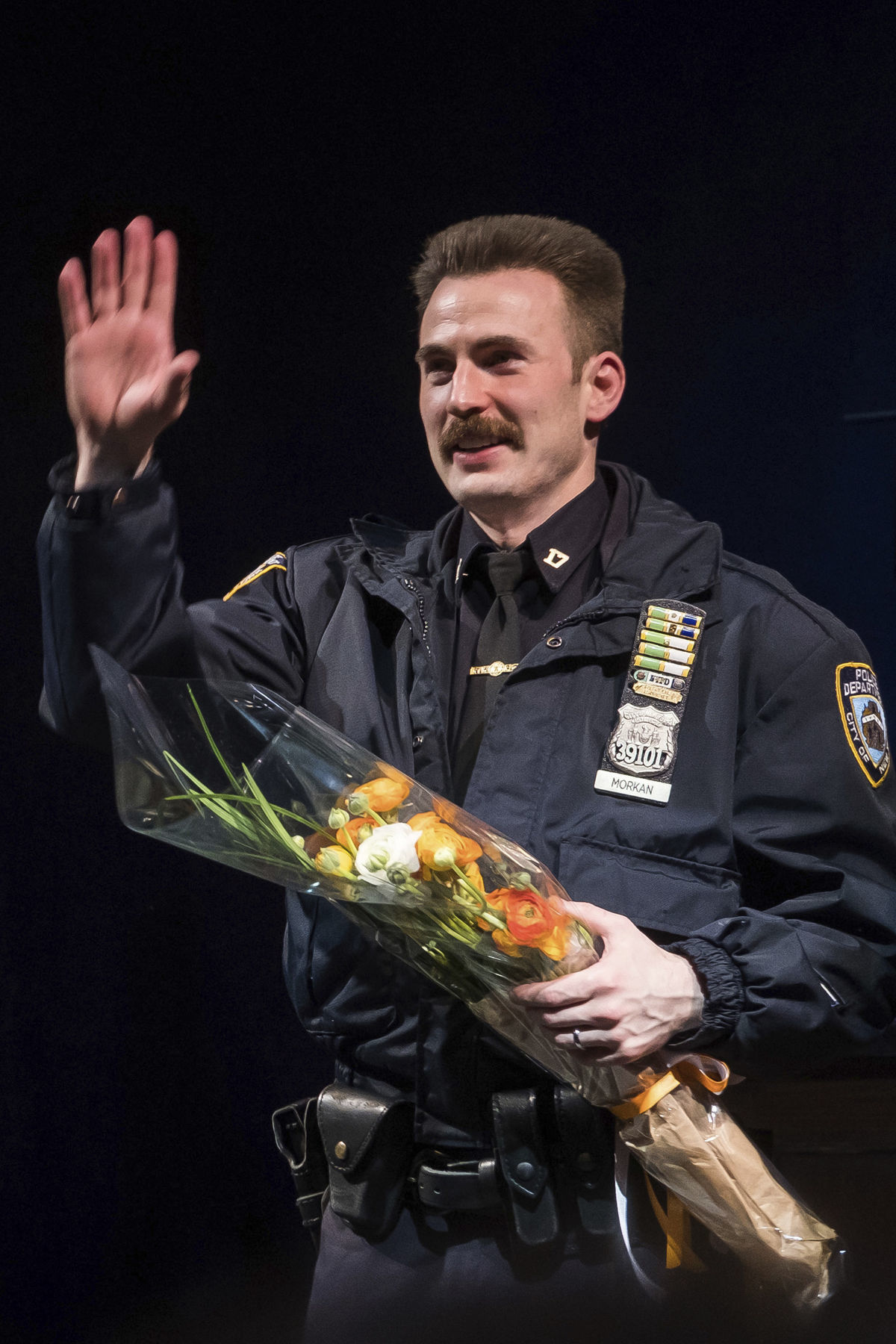 Herec Chris Evans po predstavení Lobby Hero na...