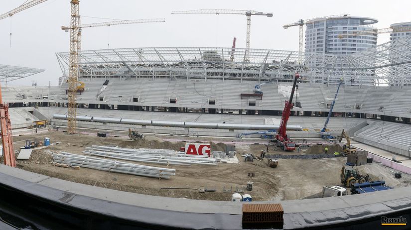 Národný futbalový štadión - marec 2018.