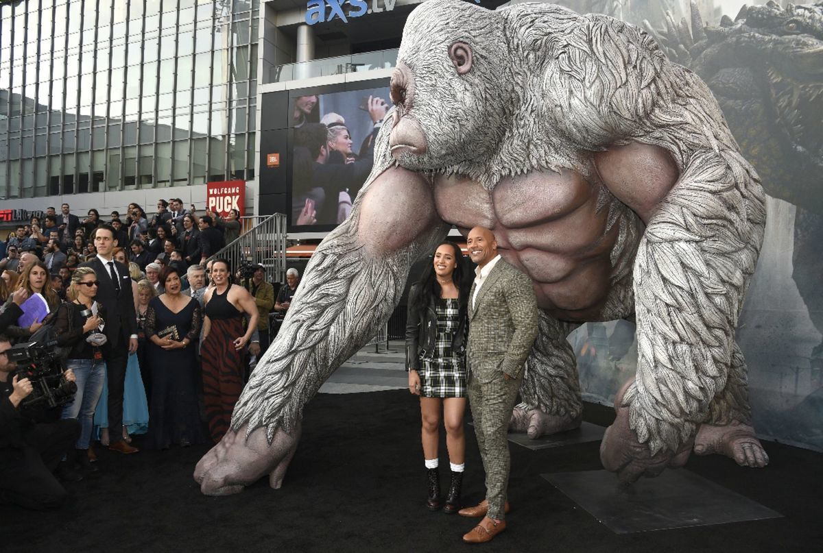 Dwayne Johnson a jeho dcéra Simone Alexandra...