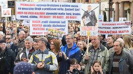 Protestné zhromaždenie Za slušné Slovensko Košice 5. apríla 2018