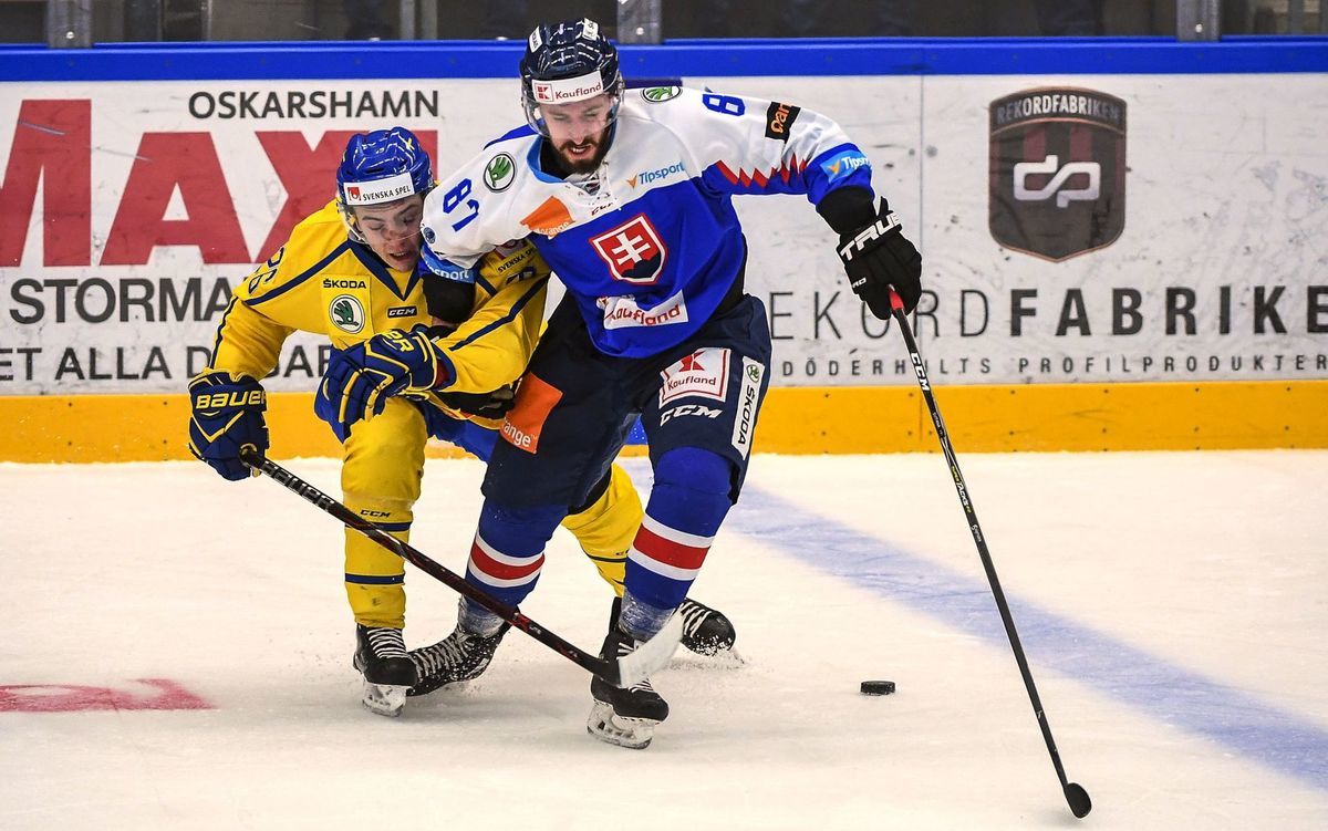 Patrik Svitana (vpravo) a Švéd Erik Brännström...