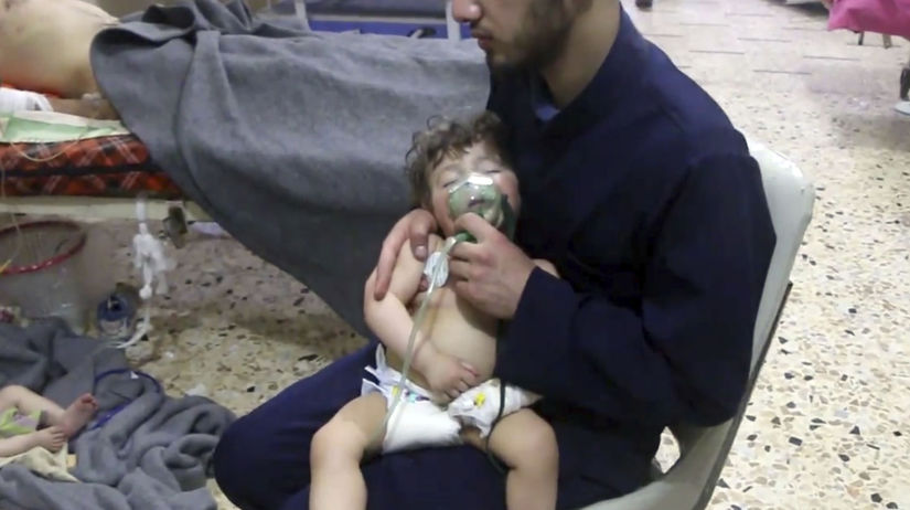 Sýria Ghúta Dúmá útok chemický údajný
