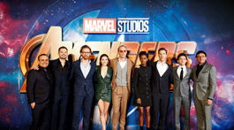 Časť hviezdneho osadenstva filmu Avengers: Infinity War.