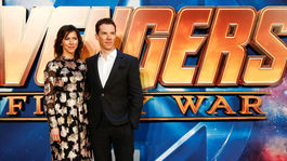 Herec Benedict Cumberbatch a jeho manželka Sophie Hunter.