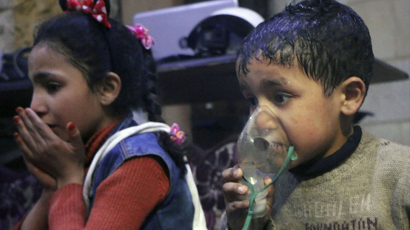 Syria, dúmá, deti, útok