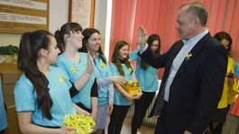Prezident Kiska sa stretol s dobrovoľníkmi Dňa narcisov