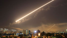 útok na Sýriu, nálet, Sýria, Damask