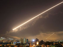 útok na Sýriu, nálet, Sýria, Damask