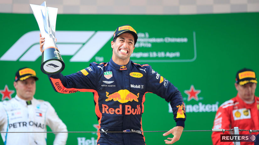 Daniel Ricciardo, Valtteri Bottas, Kimi Räikkönen