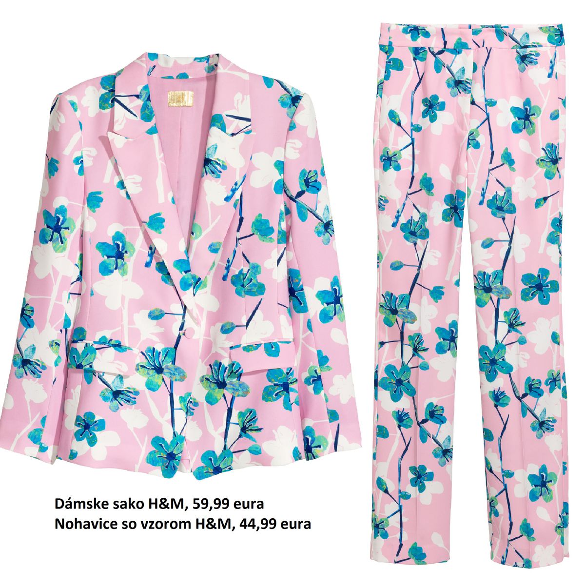 Výrazný kvetinový vzor od hlavy až po päty?...