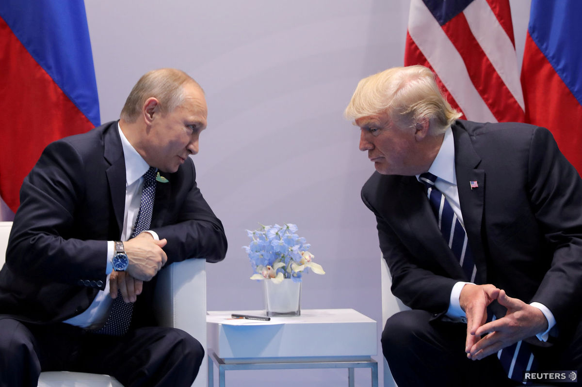 Vladimir Putin a Donald Trump vlani na summite...