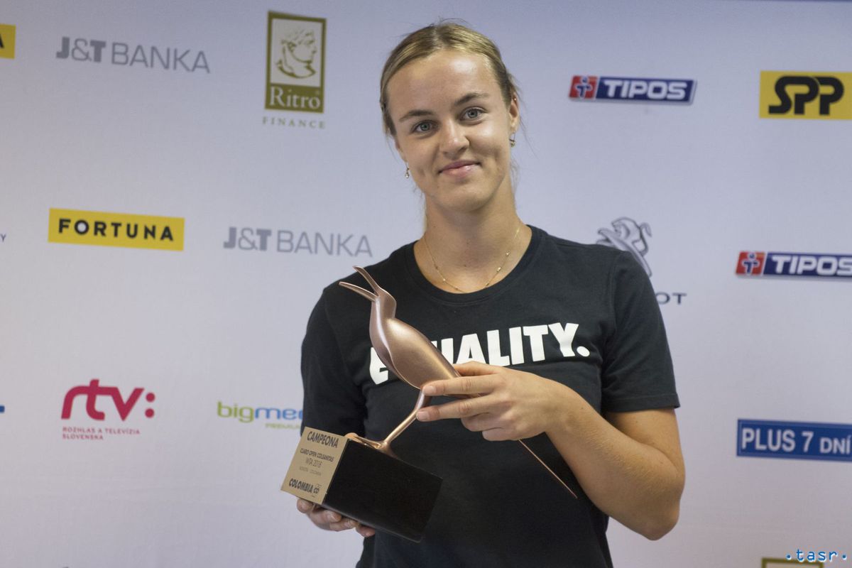 Anna Karolína Schmiedlová po príchode z Bogoty...