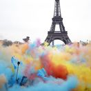 Paríž, Francúzsko, Eiffelova veža, Color Run