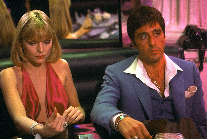 Herečka Michelle Pfeiffer a herec Al Pacino na...