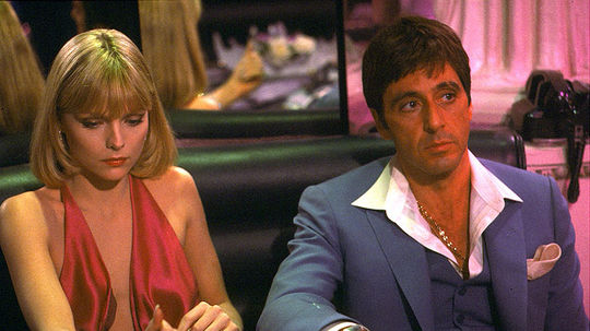 Herečka Michelle Pfeiffer a herec Al Pacino na...